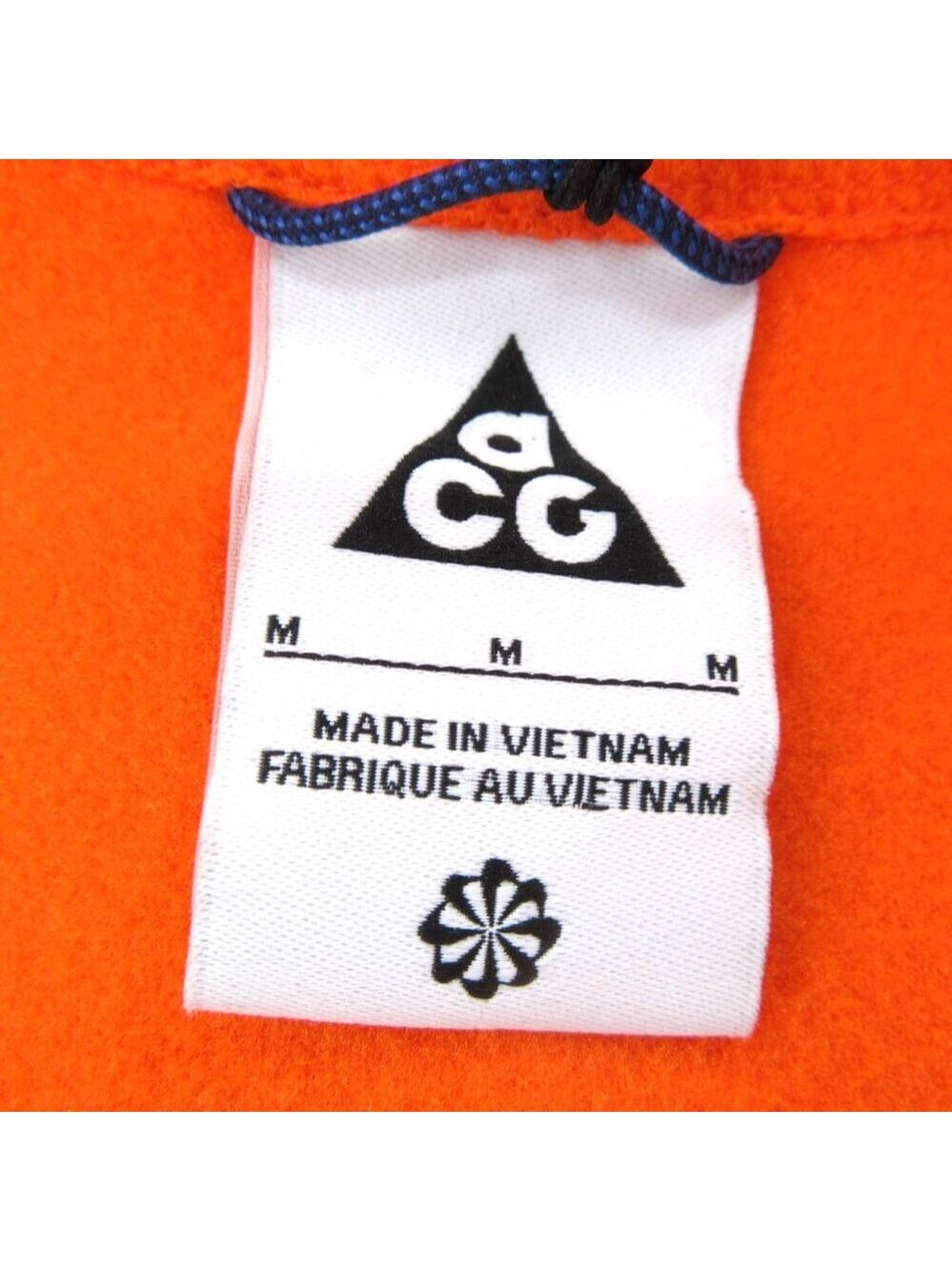Nike ACG Wolf Tree Thermal Vest Polartec Orange Mens Size Medium NEW - Picture 12 of 15
